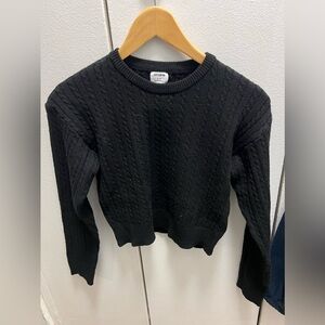 Cotton On cropped black sweater. Size small.